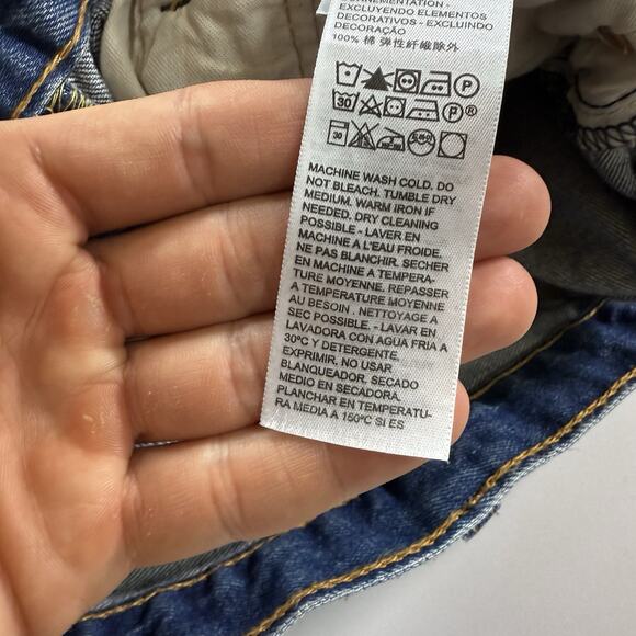 Levis 501 Regular Fit Workwear Classic 9” Inseam Jorts Shorts - Blue Mns 32 - Picture 7 of 12